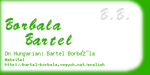 borbala bartel business card